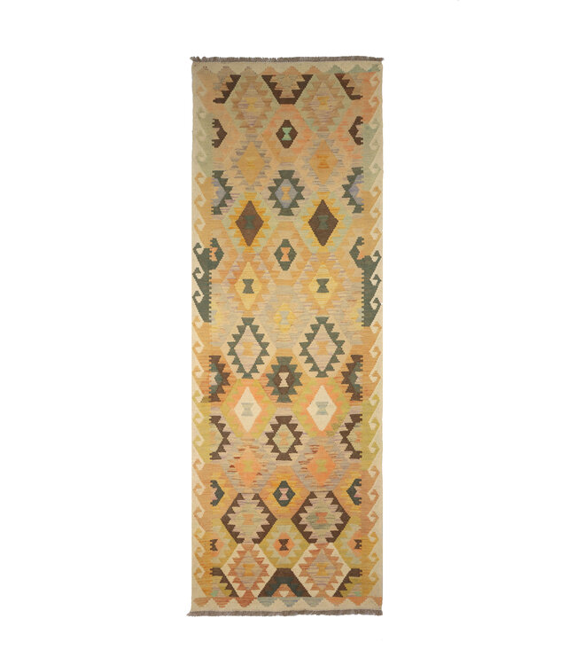 Kelim kleed loper 290x83 cm  vloerkleed tapijt kelims hand geweven