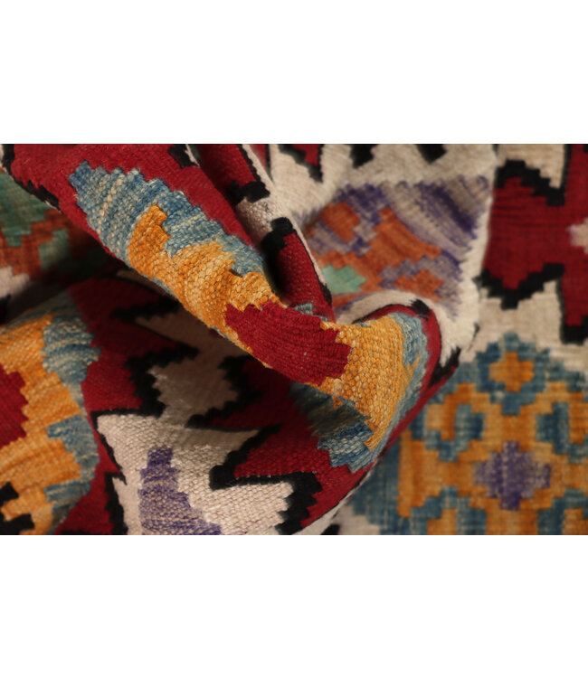 Kelim kleed loper 287x82 cm  vloerkleed tapijt kelims hand geweven