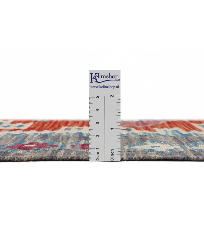 207x153 cm Handgefertigter Afghanischer traditioneller Kelim Teppich Woll