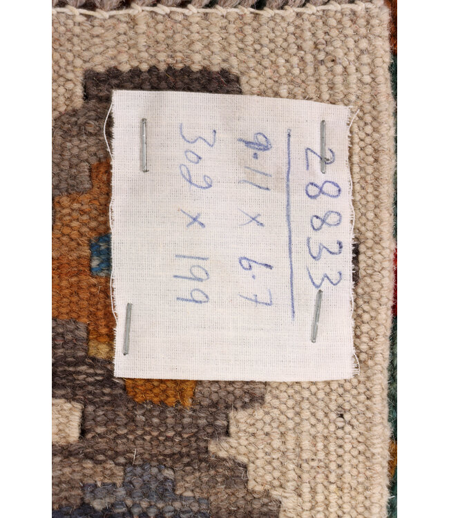 302x199  cm Handmade Afghan Traditional Kelim Area Rug Wool Carpet -