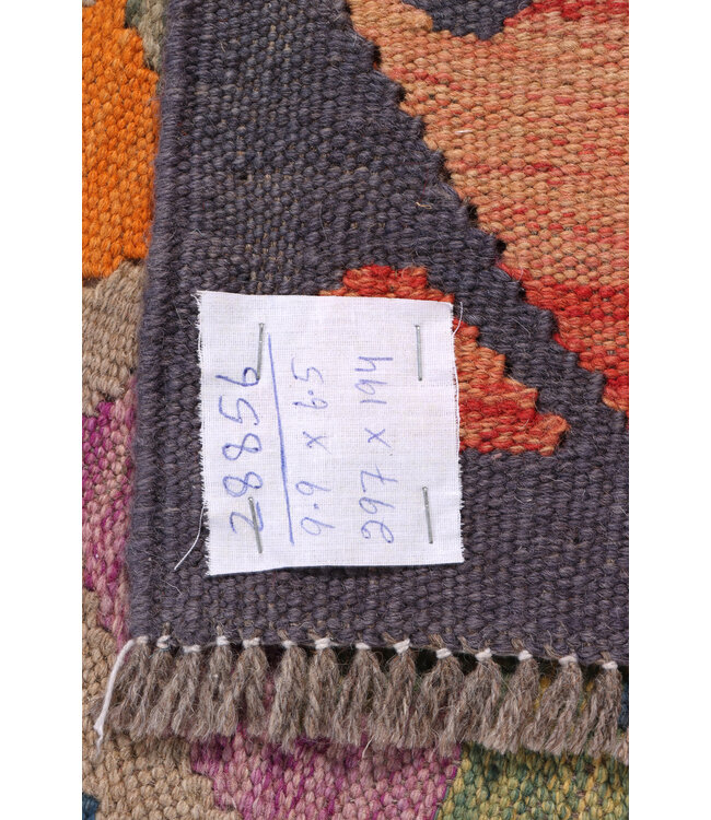 297x194 cm Handgemaakte Afghaanse traditionele Kelim Vloerkleed Wol Tapijt