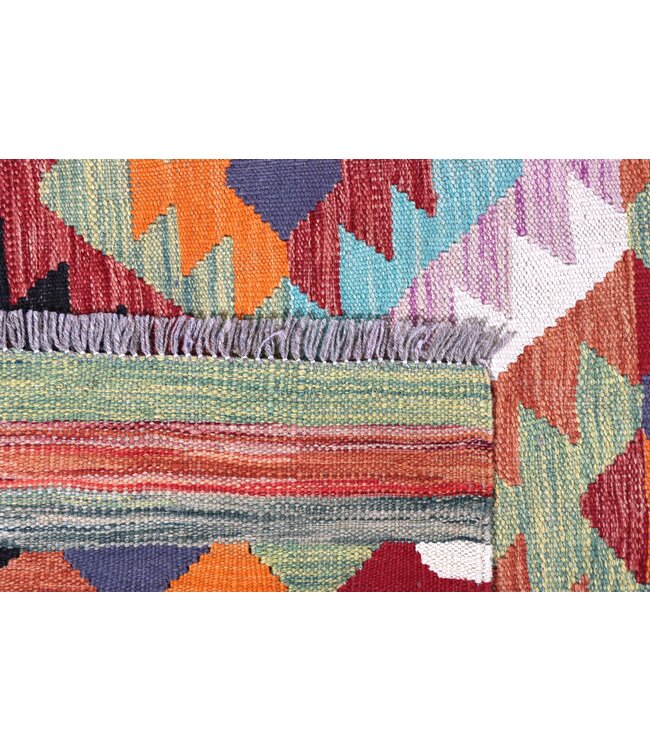 300x197  cm Handmade Afghan Traditional Kelim Area Rug Wool Carpet