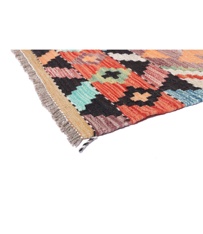 293x198  cm Handmade Afghan Traditional Kelim Area Rug Wool Carpet