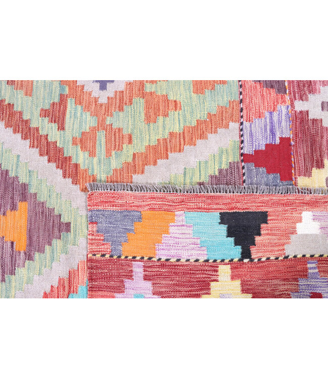 300x200  cm Handmade Afghan Traditional Kelim Area Rug Wool Carpet