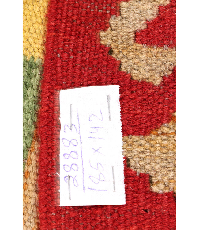 185x142 cm Handgefertigter Afghanischer traditioneller Kelim Teppich Woll