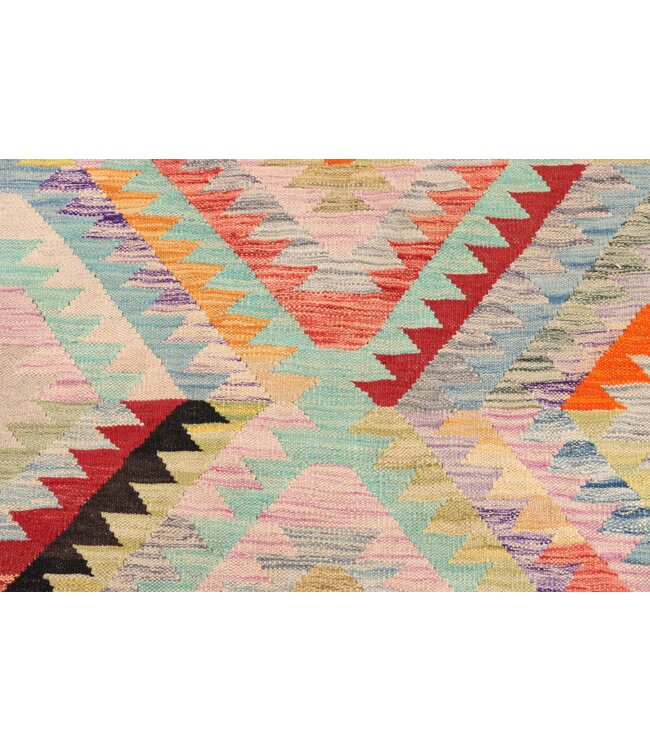 179x133 cm Handgefertigter Afghanischer traditioneller Kelim Teppich Woll