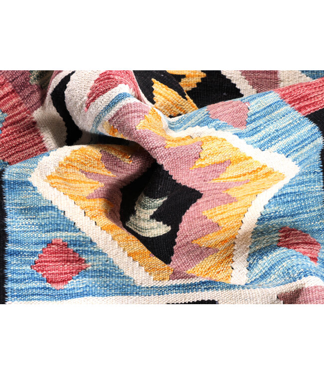 Kelim kleed loper 297x76 cm  vloerkleed tapijt kelims handgeweven