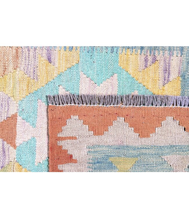 Kelim kleed loper 249x81 cm  vloerkleed tapijt kelimshandgeweven