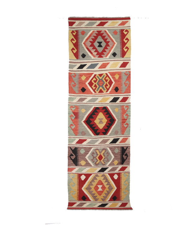 Kelim kleed loper 324x86 cm  vloerkleed tapijt kelimshandgeweven