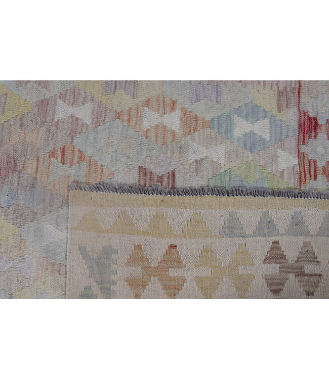 203x157 cm Handwoven Beige Traditional Kelim Rug
