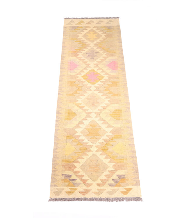 Kelim kleed loper 202x62 cm  vloerkleed tapijt kelims hand geweven