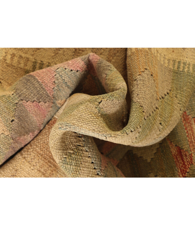 Kelim kleed loper 195x65 cm  vloerkleed tapijt kelims hand geweven