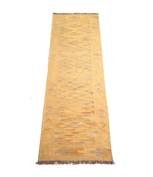 Kelim kleed loper 202x55 cm  vloerkleed tapijt kelims hand geweven