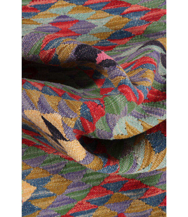 Kelim kleed loper 194x71 cm  vloerkleed tapijt kelims hand geweven