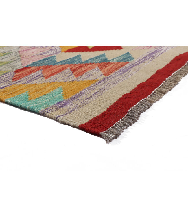 200x145 cm Handwoven Multicolour Traditional Kelim Rug