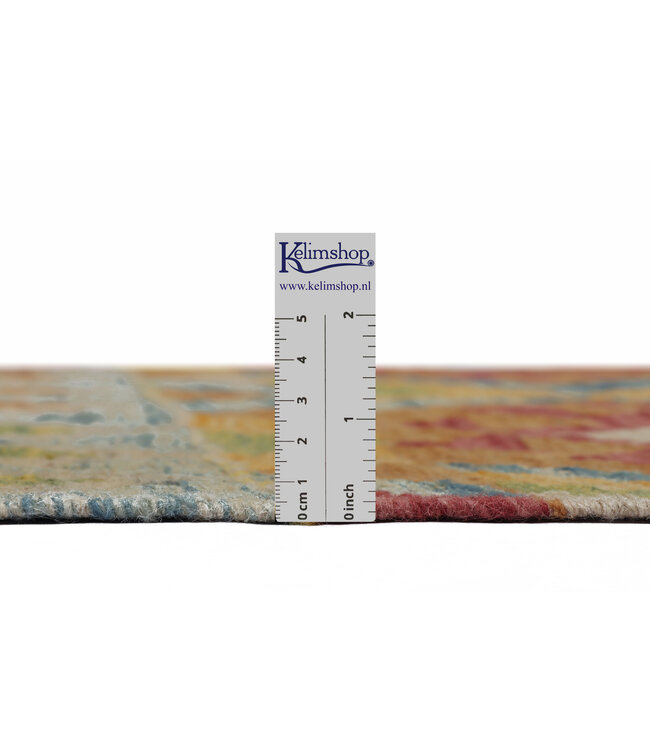 202x154 cm Handgefertigter Afghanischer traditioneller Kelim Teppich Woll