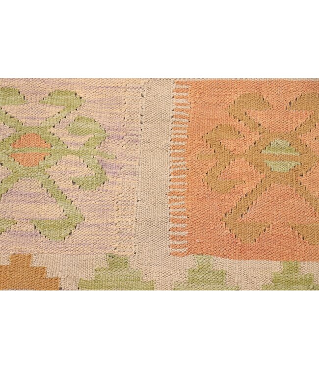 200x145 cm Handgewebter Afghanischer traditioneller Kelim Teppich Woll