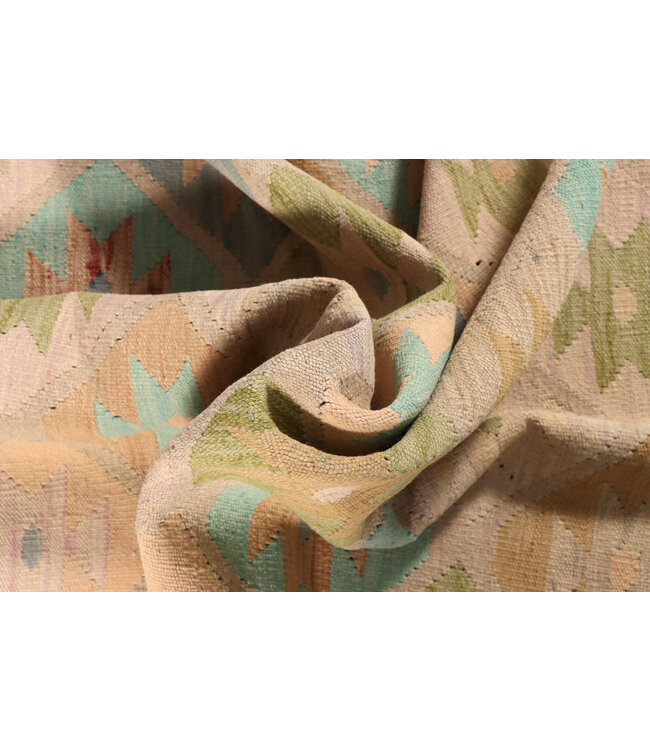 204x147 cm Handgewebter Traditioneller Kelim Teppich Woll