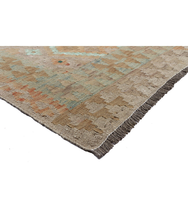 196x145 cm Handgewebter Traditioneller Kelim Teppich Woll