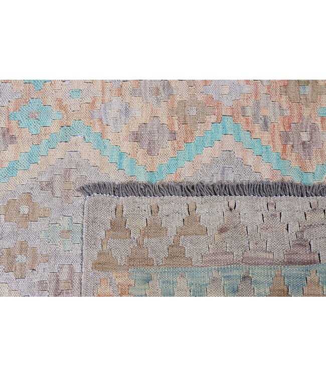 196x145 cm Handgewebter Traditioneller Kelim Teppich Woll