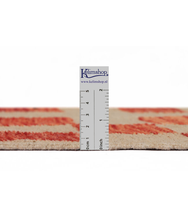 201x146 cm Handgeweven Multicolour Traditioneel Kelim Tapijt