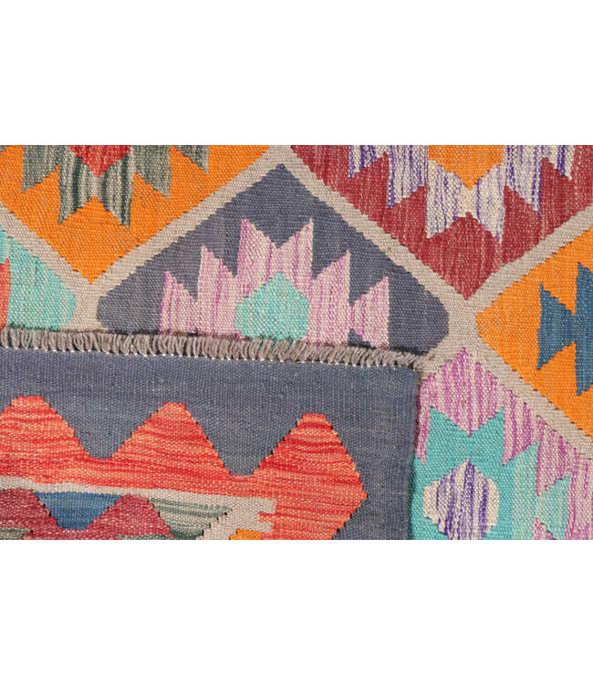 238x173  cm Handwoven Traditional Kelim Area Rug Wool Carpet