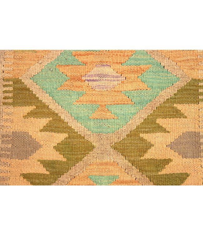 Kelim Kleed Loper 203x60 cm  Vloerkleed Tapijt Kelim Handgeweven