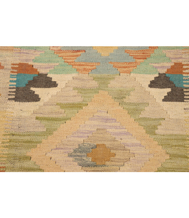 Kelim Kleed Loper 193x62 cm  Vloerkleed Tapijt Kelim Handgeweven