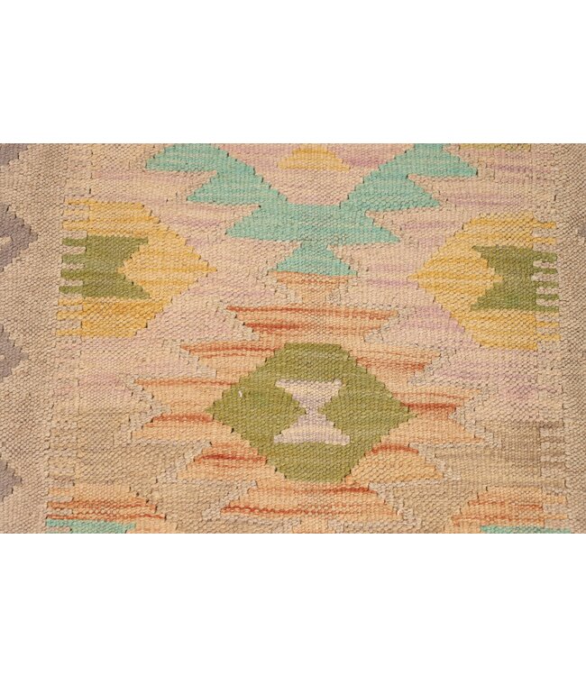 Kelim Kleed Loper 197x58 cm  Vloerkleed Tapijt Kelim Handgeweven