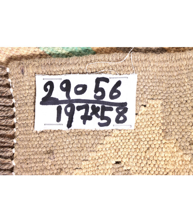 Kelim Kleed Loper 197x58 cm  Vloerkleed Tapijt Kelim Handgeweven