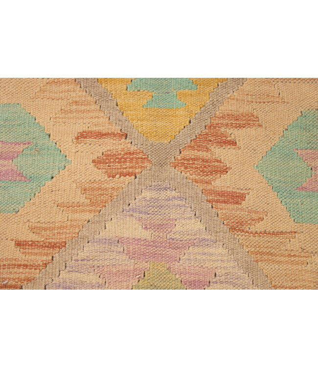 Kelim Kleed Loper 195x61 cm  Vloerkleed Tapijt Kelim Handgeweven