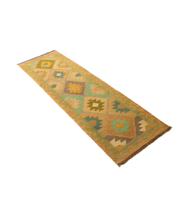 Kelim Kleed Loper 206x62 cm  Vloerkleed Tapijt Kelim Handgeweven