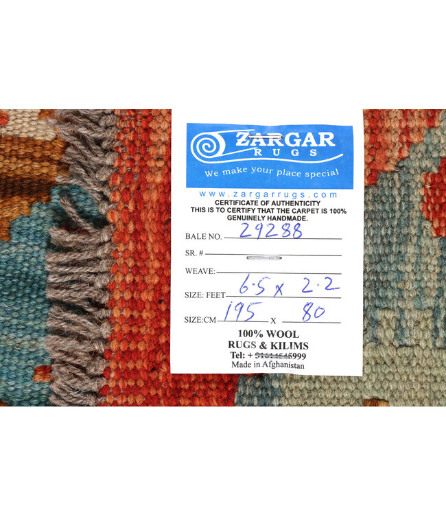 Kelim rug runner 195x80 cm