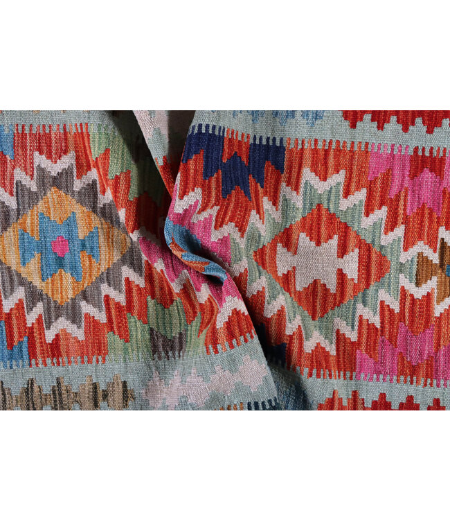 Kelim Kleed Loper 195x80 cm  Vloerkleed Tapijt Kelim Handgeweven