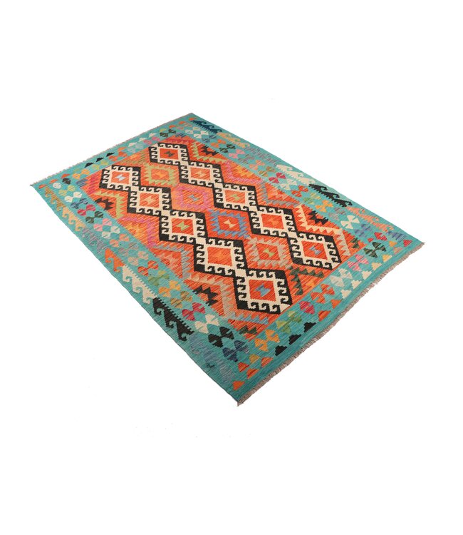 252x172 cm Handgewebter Traditioneller Kelim Teppich Woll