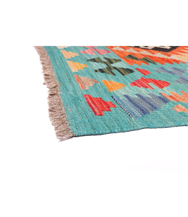 252x172 cm Handgewebter Traditioneller Kelim Teppich Woll