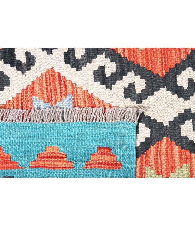 252x172  cm Handgeweven Traditionele Kelim Vloerkleed Wol Tapijt