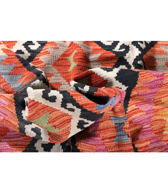 252x172  cm Handwoven Traditional Kelim Area Rug Wool Carpet