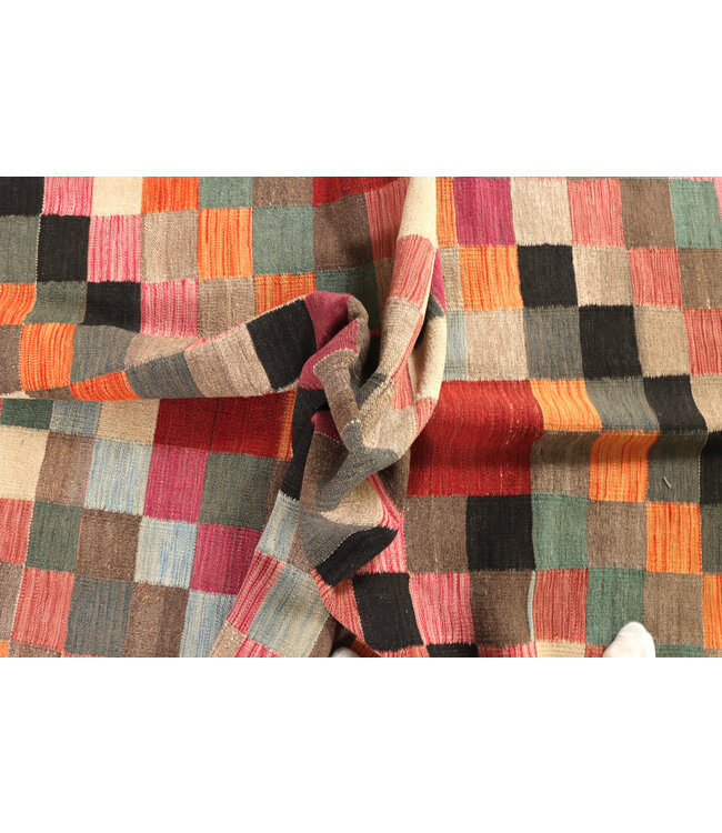 206x146 cm Handmade Afghan modern Kilim Area Rug Wool