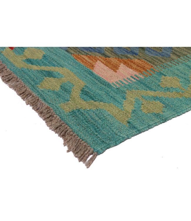 Kelim teppich läufer 198x63 cm