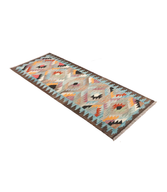 Kelim Kleed Loper 197x75 cm  Vloerkleed Tapijt Kelim Handgeweven