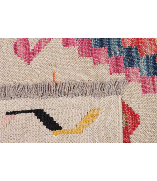 199x155 cm Handgewebter Traditioneller Kelim Teppich Woll