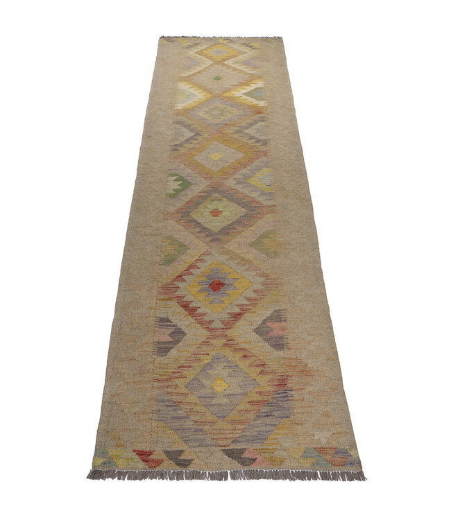 Kelim Kleed Loper 294x79 cm  Vloerkleed Tapijt Kelim Handgeweven