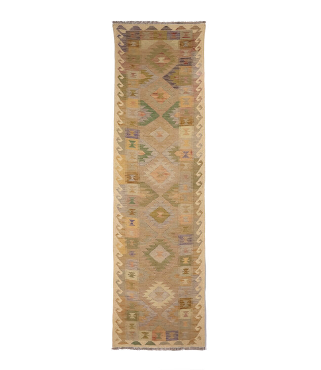 Kelim Kleed Loper 291x74 cm  Vloerkleed Tapijt Kelim Handgeweven