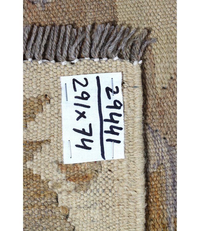 Kelim Kleed Loper 291x74 cm  Vloerkleed Tapijt Kelim Handgeweven