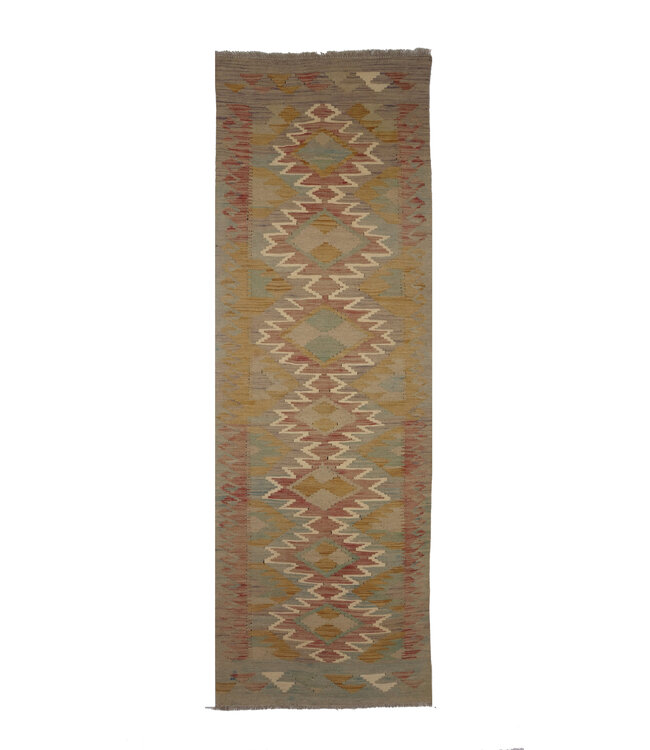 Kelim Kleed Loper 285x75 cm  Vloerkleed Tapijt Kelim Handgeweven