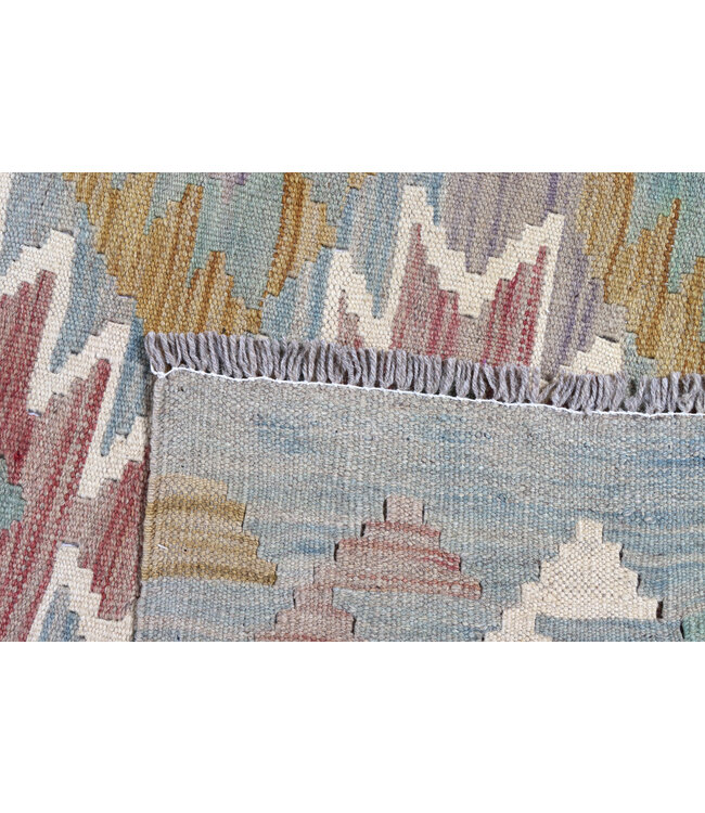 Kelim Kleed Loper 285x75 cm  Vloerkleed Tapijt Kelim Handgeweven