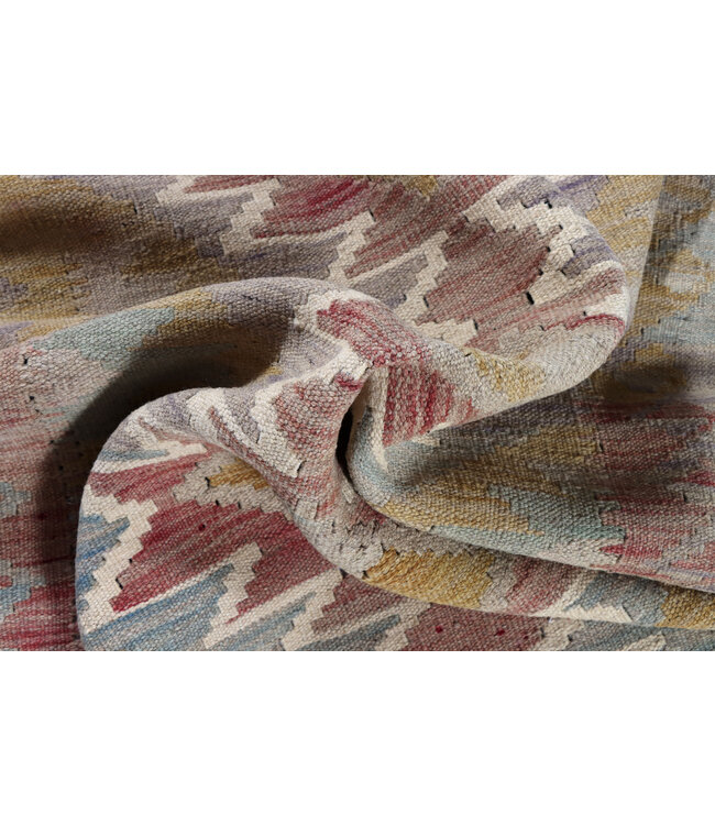 Kelim Kleed Loper 285x75 cm  Vloerkleed Tapijt Kelim Handgeweven