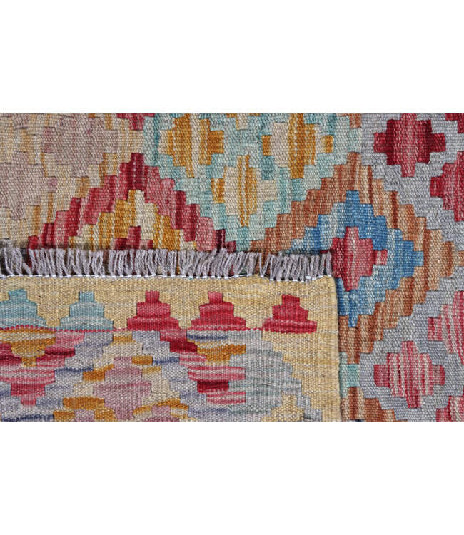 Kelim Kleed Loper 286x83 cm  Vloerkleed Tapijt Kelim Handgeweven