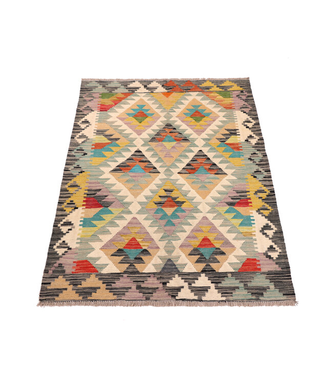 181x124   cm Handwoven Traditional Kelim Area Rug Wool Carpet